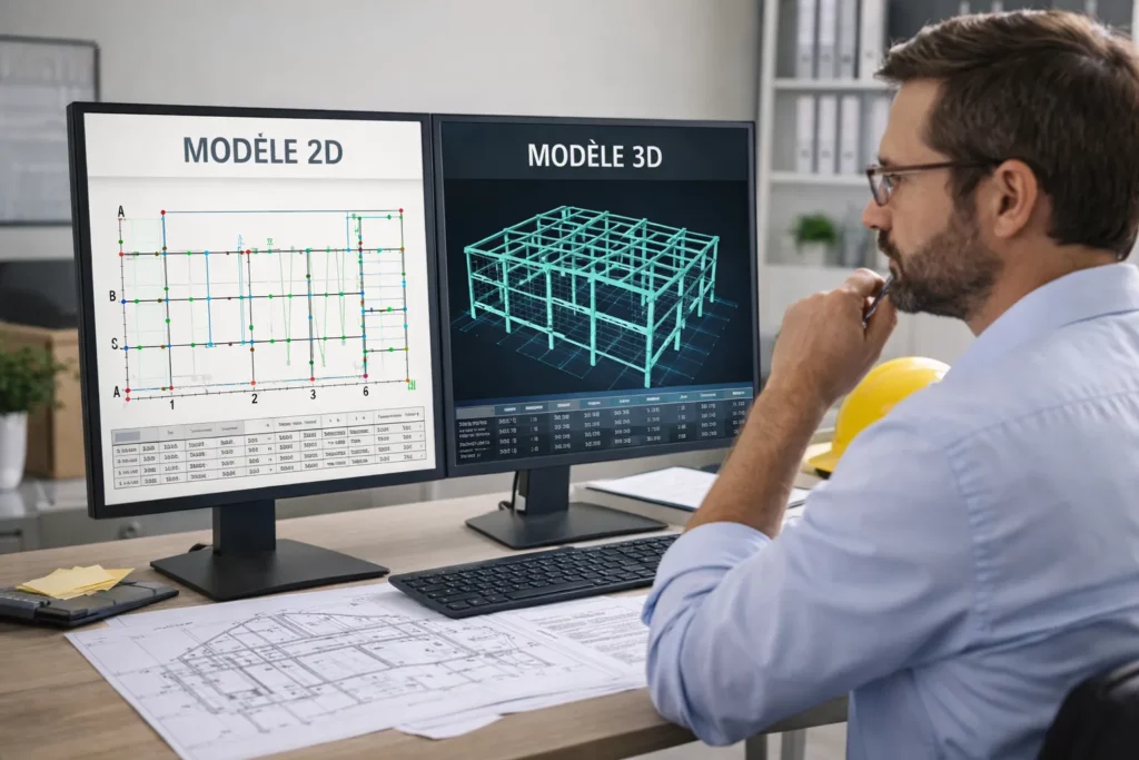 Modélisation 2D et 3D en calcul de structure : quel choix pour un BET ?
